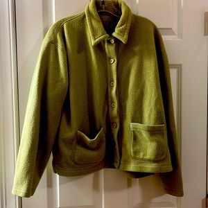 Ann Taylor Cropped Fleece Jacket